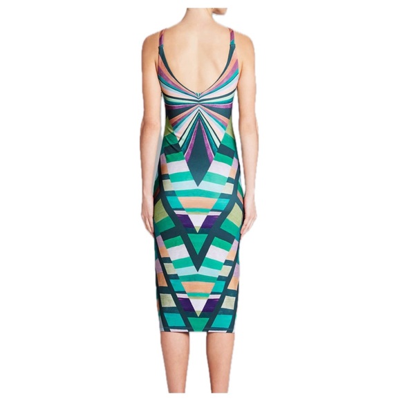 Mara Hoffman Prism V-Back Dress in Teal Multi - Picture 3 of 6